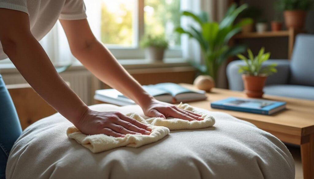 Guide pour le nettoyage quotidien de votre pouf de salon