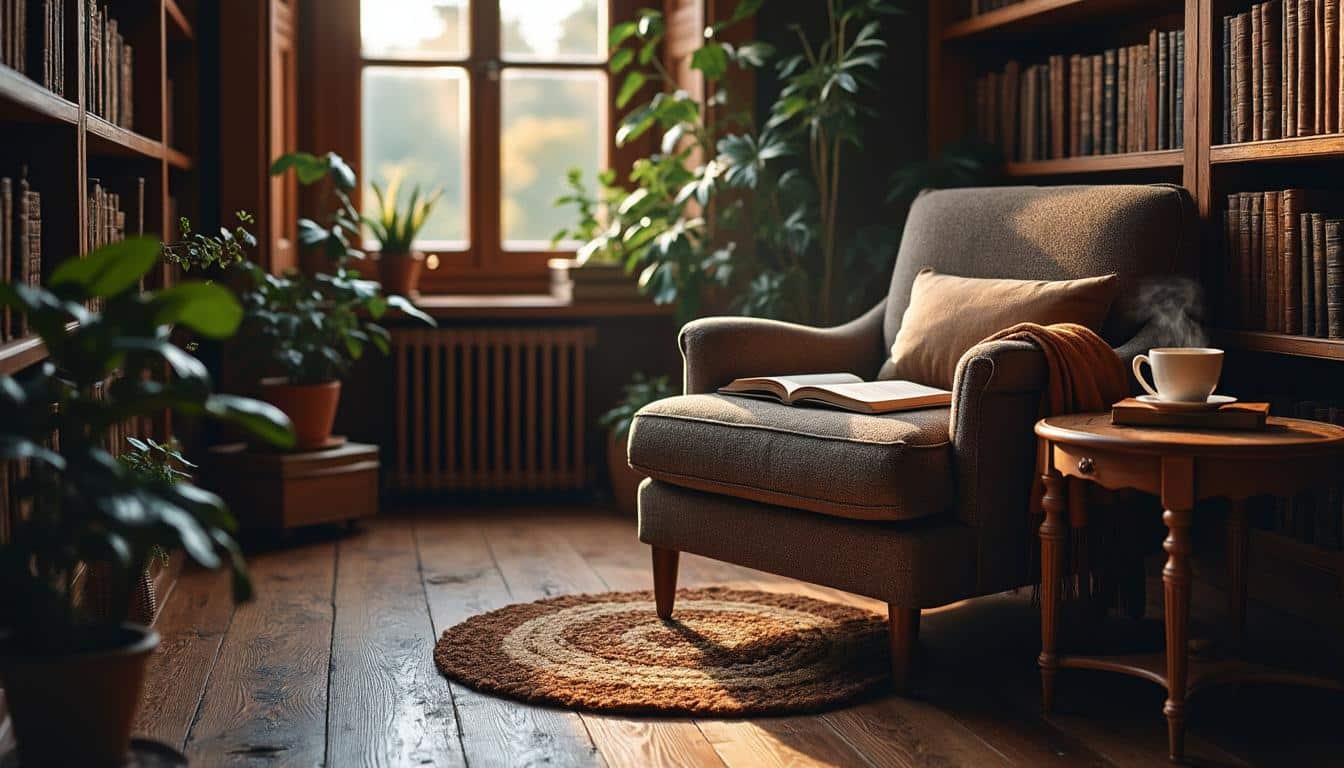 Aménager un coin lecture chaleureux grâce à un fauteuil