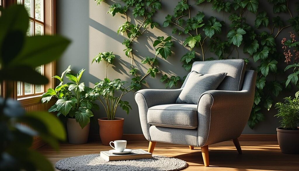 Associer un fauteuil à une décoration murale végétale : nos conseils