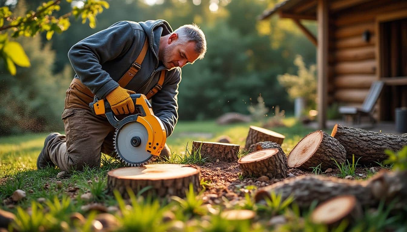 Illustration: Pourquoi choisir une scie circulaire adaptée à la découpe de bûches ?