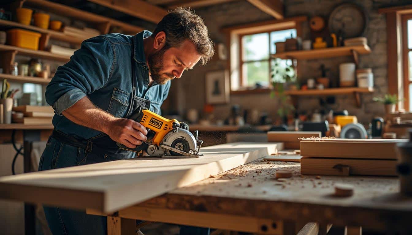 Illustration: Pourquoi choisir la scie radiale Dewalt pour vos travaux de coupe ?