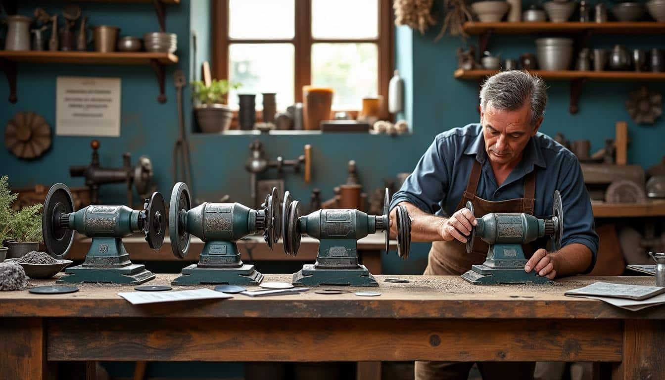Illustration: Les modèles d’affûteuse pour lame de scie circulaire : caractéristiques et choix techniques