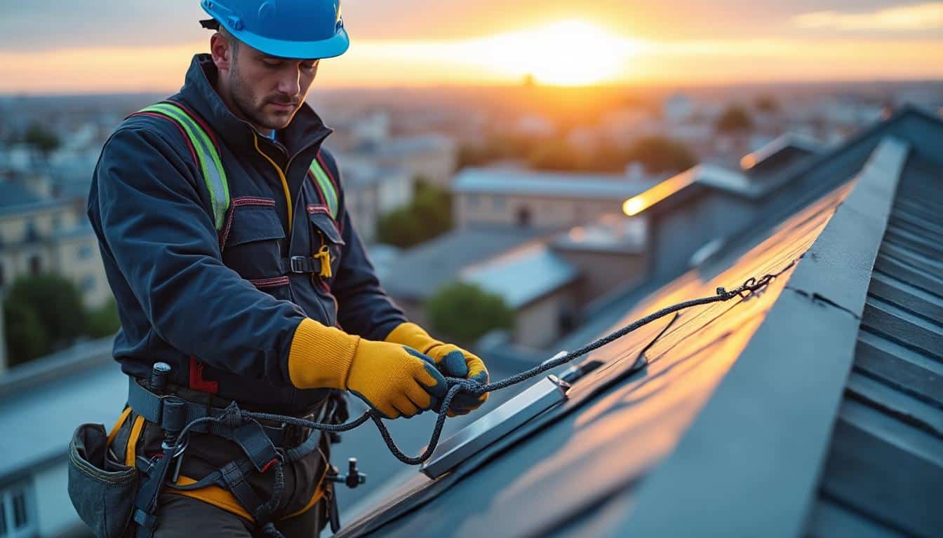 Illustration: Comprendre ce qu’est une ligne de vie pour toiture et pourquoi elle est indispensable