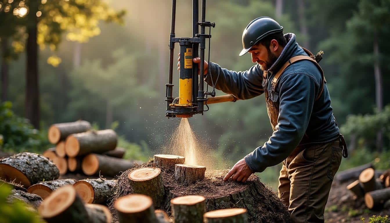 Scie à buches Scheppach : performance et sécurité pour couper le bois