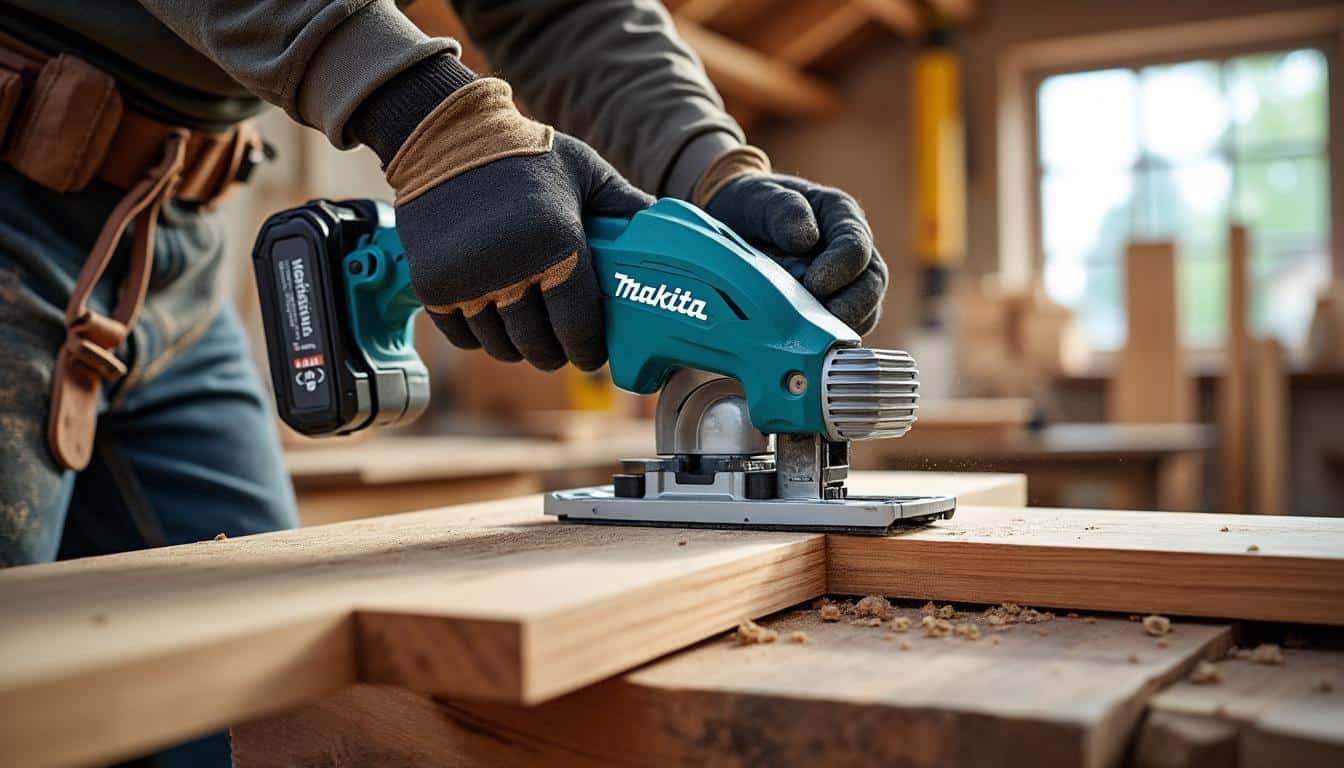 Illustration: Comprendre la scie plongeante Makita fonctionnant sur batterie : définition et caractéristiques