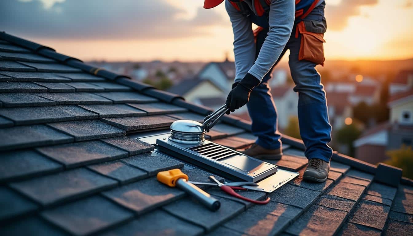 Illustration: Comprendre le rôle essentiel de la sortie de ventilation sur la toiture