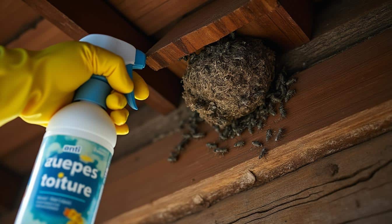 Illustration: Comprendre pourquoi les guêpes s’installent sous la toiture et comment un anti guêpes peut aider