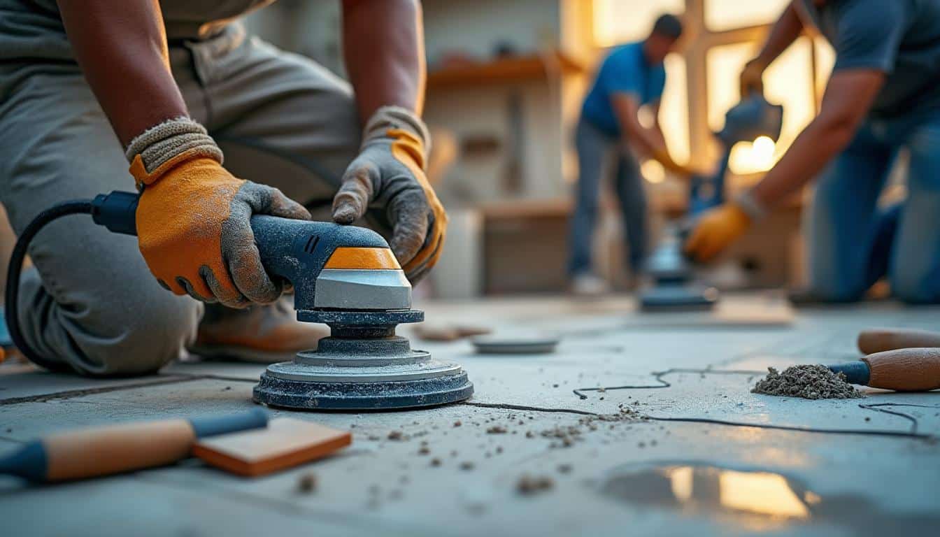 Illustration: Explorez les divers équipements pour le jointoiement du carrelage