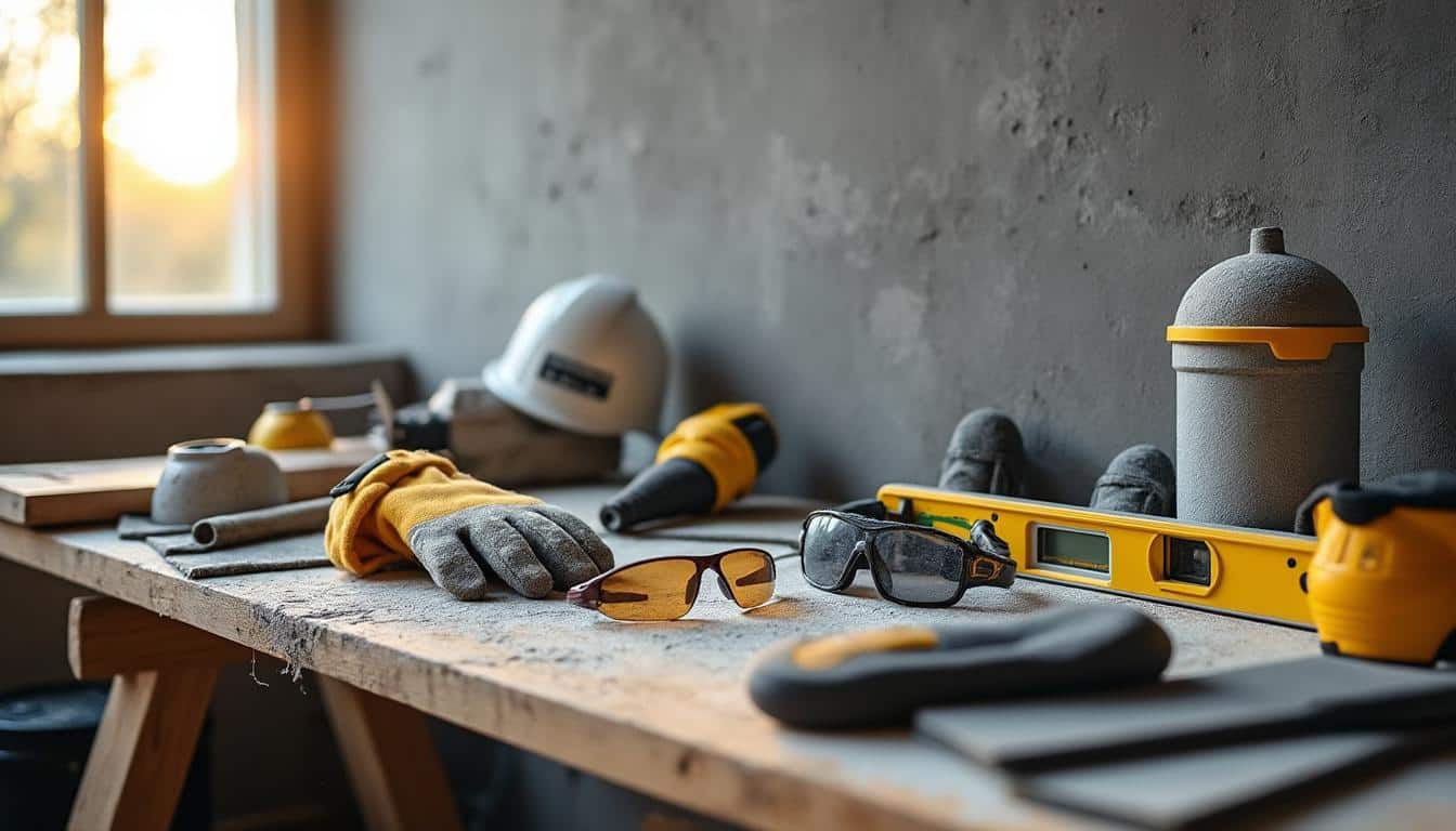 Illustration: Les outils et le matériel indispensables pour bien percer un mur en béton