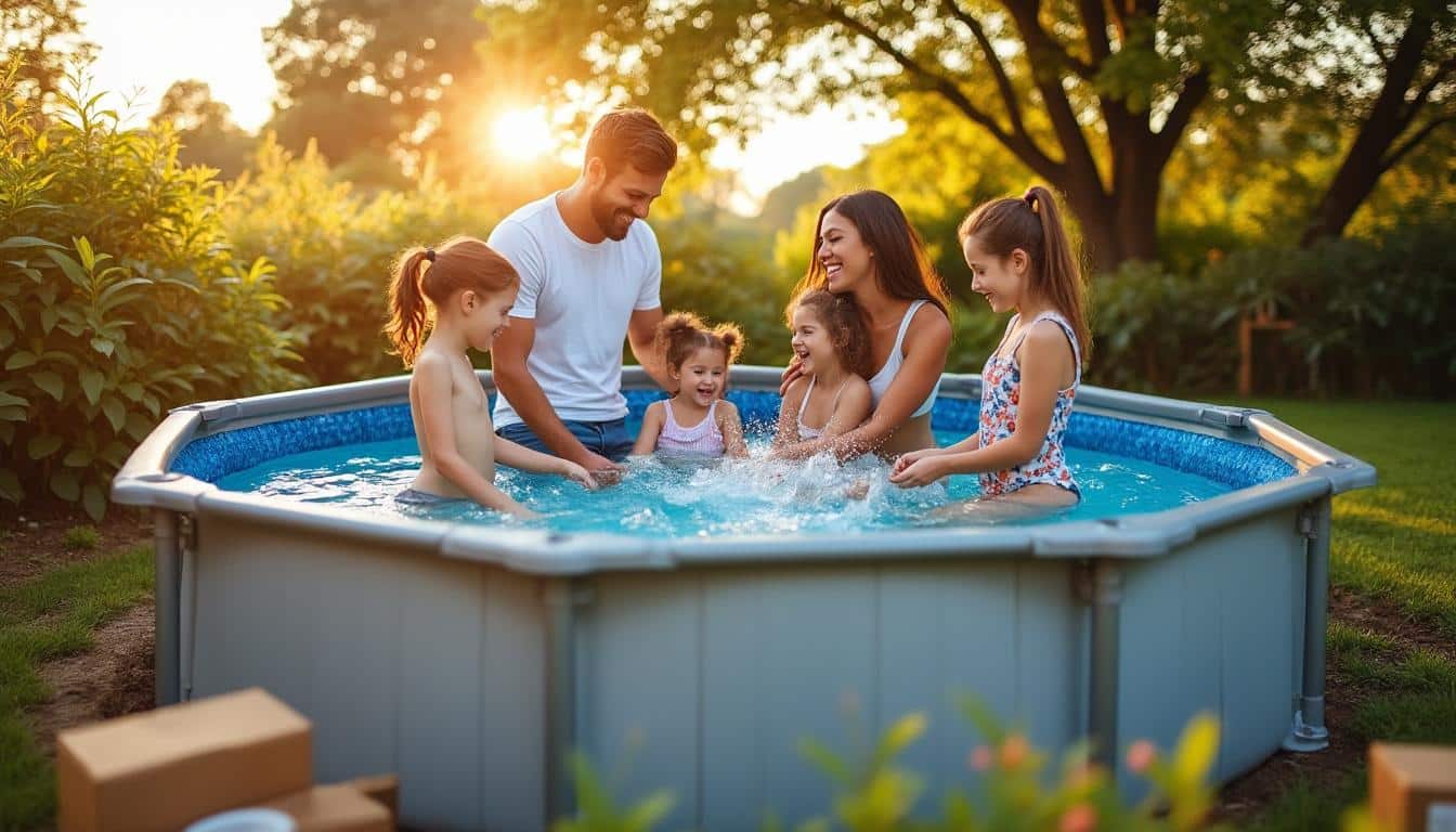 Piscine hors sol en acier : robustesse et installation facile