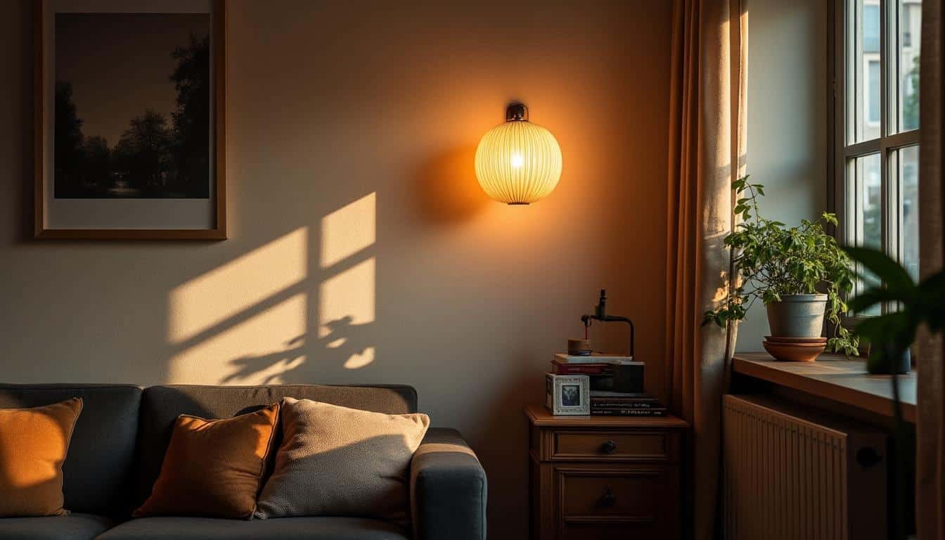 Applique murale à piles : éclairage autonome facile et pratique