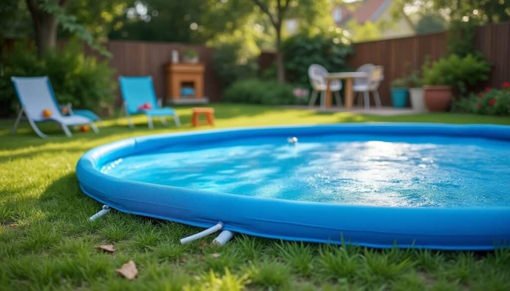 Bâche piscine hors sol ronde : choisir la couverture idéale