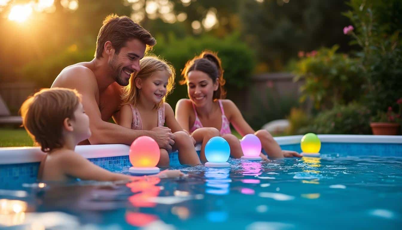 Illustration: Découvrir les différents types de lumière adaptés à la piscine hors sol