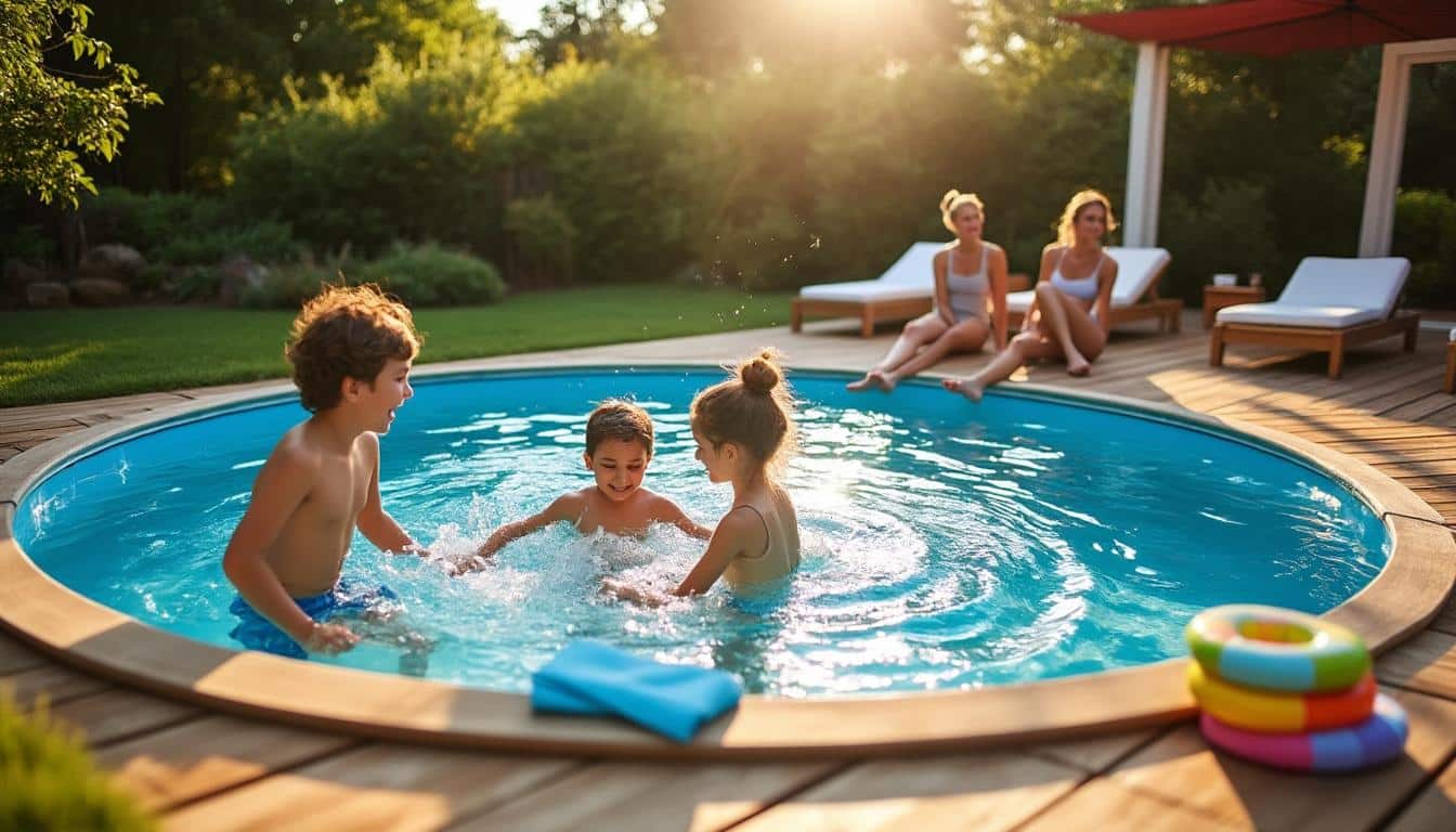 Piscine en bois ronde hors sol : charme et installation facile
