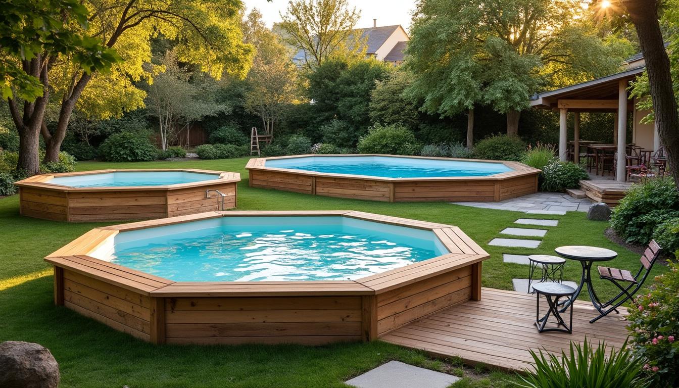 Illustration: Les différentes formes et types de piscines en bois pour tous les jardins