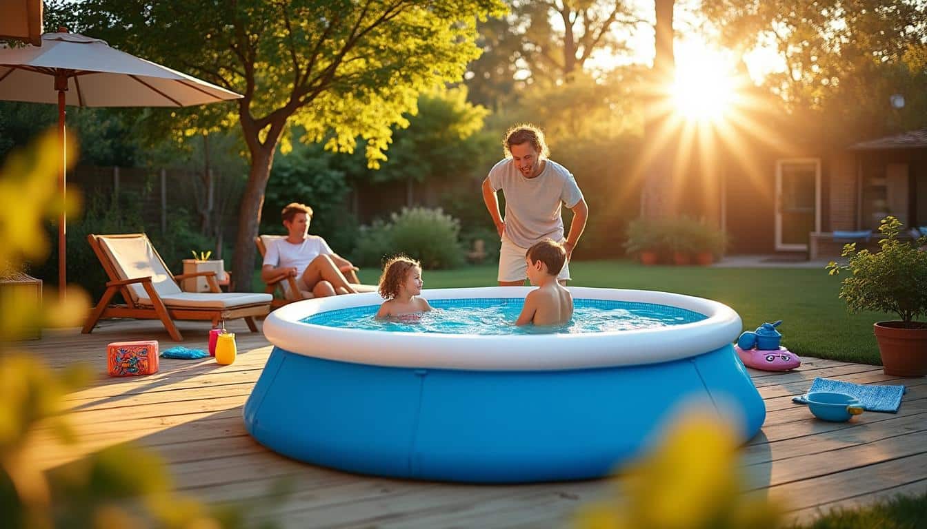 Illustration: Comprendre l’intérêt d’une terrasse adaptée à la piscine hors sol Intex