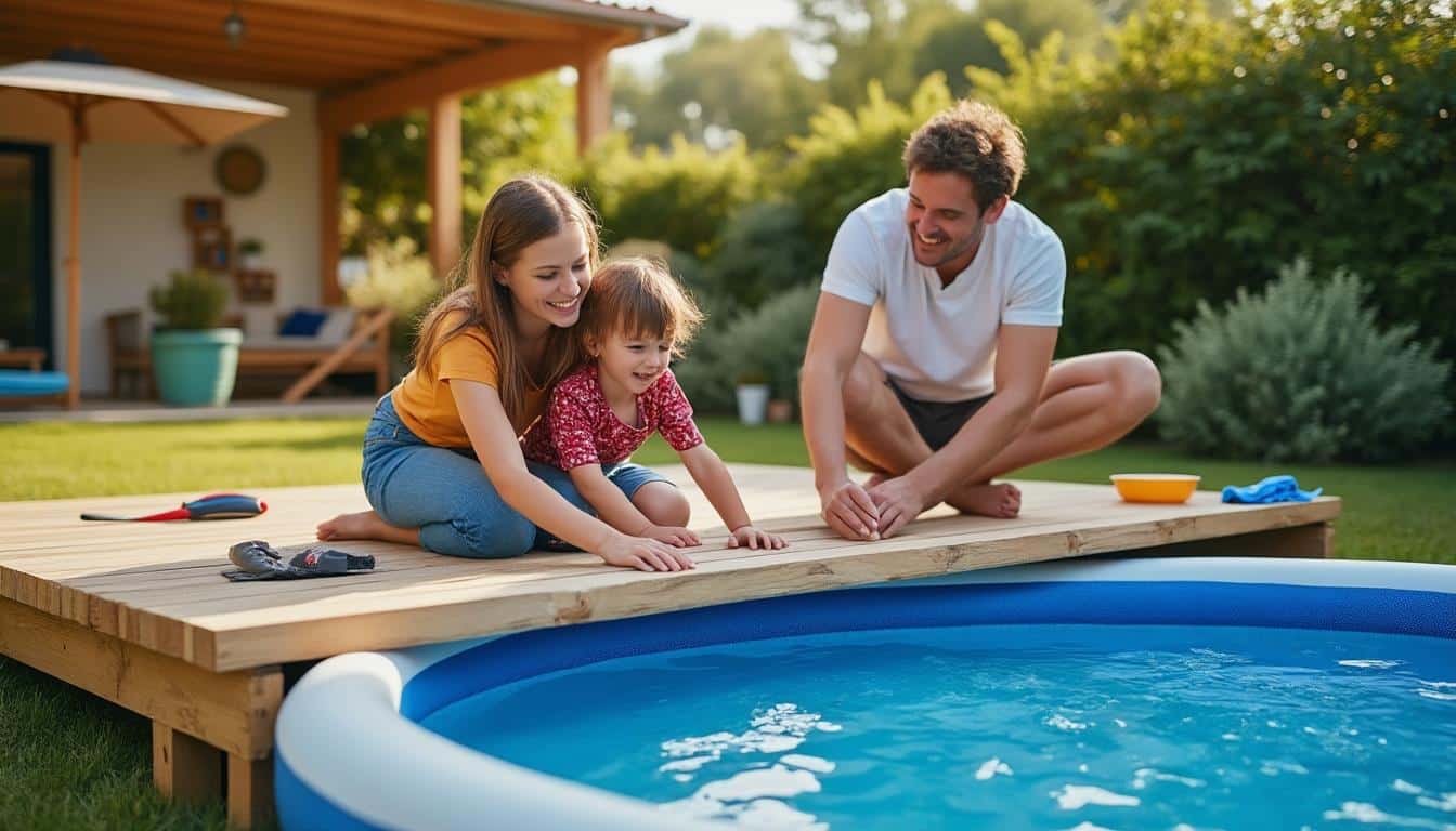 Terrasse piscine hors sol Intex : guide complet pour un aménagement réussi