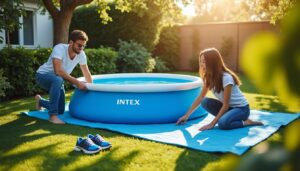 Tapis de sol pour piscine Intex : protection et confort garantis