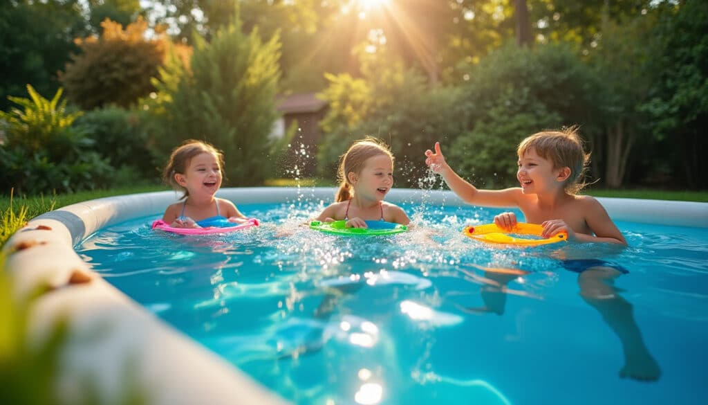 Piscine hors sol en résine : robustesse et design adaptés à votre jardin