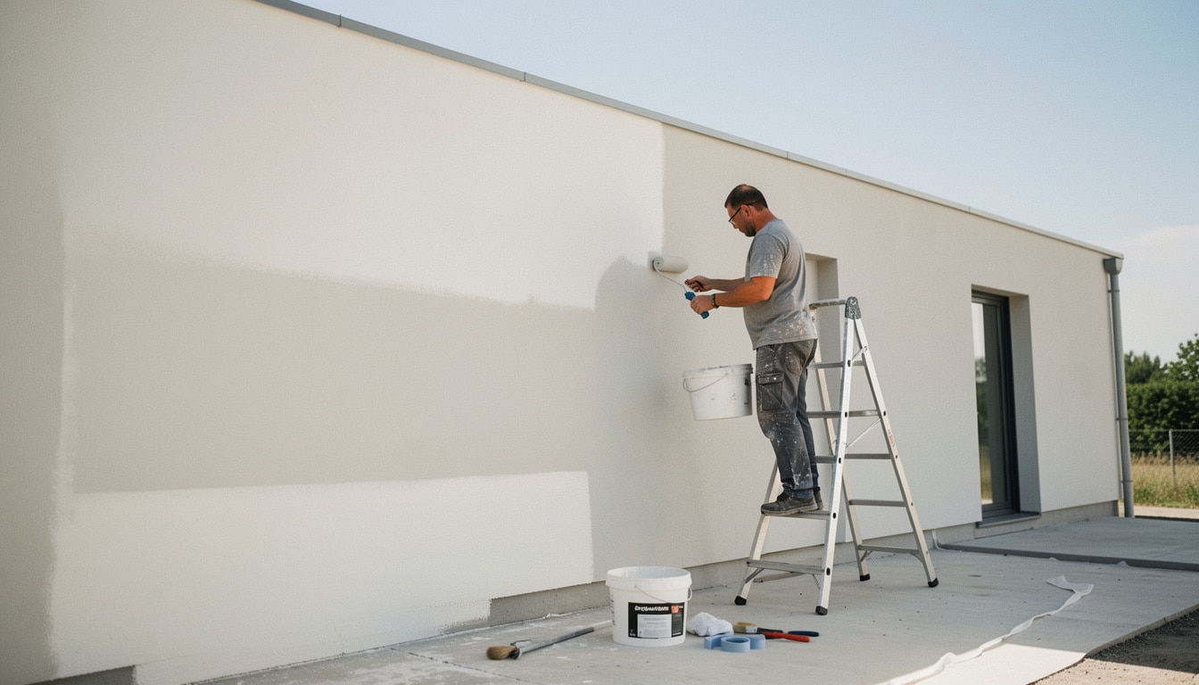 Peinture au silicone pour façade : usages et limites